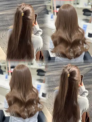 ロング カラー 🤍韓国大人っぽ ベージュMAI🤍のヘアスタイル