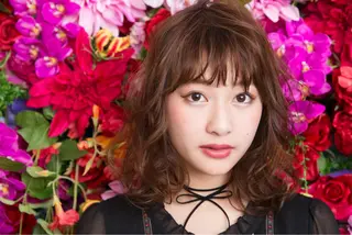 ミディアム セミロング カラー パーマ haretoki 髪質改善サロンのヘアスタイル