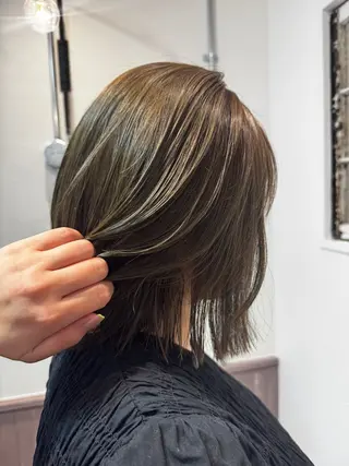 ミディアム カラー 矢場町/ダブルカラー /レイヤー/アリサのヘアスタイル