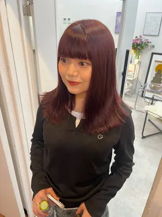 セミロング ボブパーマ🥣KON コンナツミのヘアスタイル