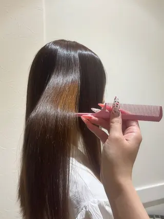 ロング パーマ あいしぇ Ash川口のヘアスタイル