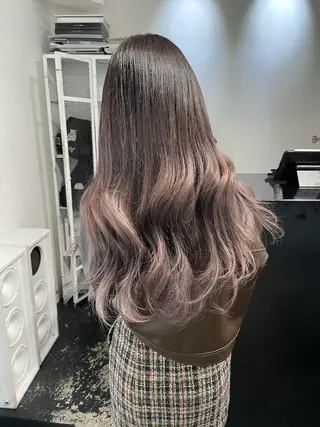 ロング カラー パーマ ヘアアレンジ メンズ キッズ ネイル マツエク・マツパ アイブロウ 艶ハイトーン/ヘア アレンジAYAKAのヘアスタイル