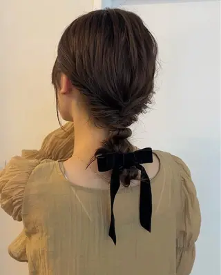 ヘアアレンジ レイヤーカット/ 透明感カラーmikuのヘアスタイル