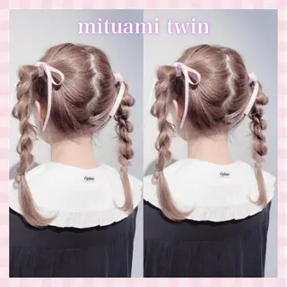 ロング ヘアアレンジ 💗ガーリーヘア🎀 saki💗のヘアスタイル