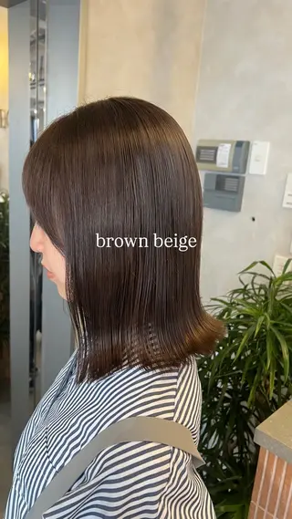 ミディアム カラー 梅田/似合わせボブ /顔周り/RINKAのヘアスタイル