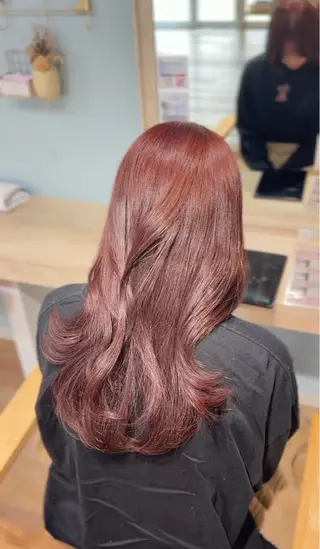 ロング カラー honoka/レイヤ ー/艶感カラー/韓国のヘアスタイル