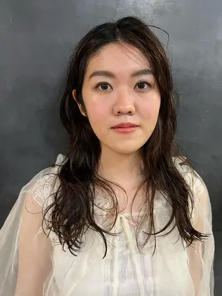 ロング パーマ ROBBY所属・松井美樹/似合わせ ガーリー・韓国のヘアスタイル