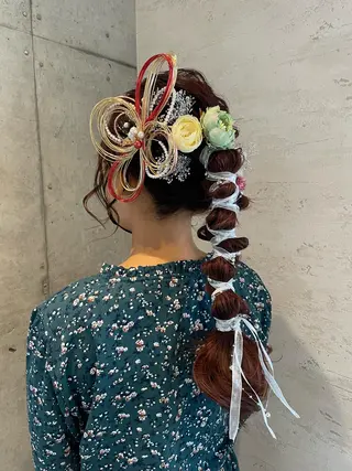 ロング ヘアアレンジ 女性に人気♪ はやしほのかのヘアスタイル