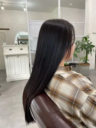 ロング 縮毛矯正・髪質改善個室型salon Cannaつくばみどりの美容室【カンナ】所属・Canna honokaのヘアスタイル
