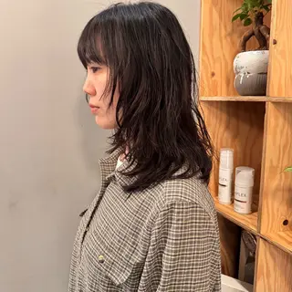 セミロング パーマ 🌿レイヤーボブ/パ ーマ🌿　木梨健太のヘアスタイル