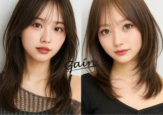 セミロング カラー パーマ Gain KAKKY 名古屋/池下駅3分のヘアスタイル