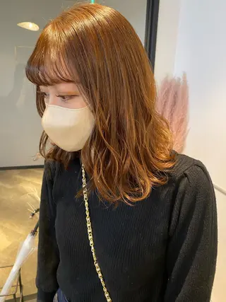 セミロング カラー pista by primal所属・🌼ハイライト透明感 🌼maiのヘアスタイル