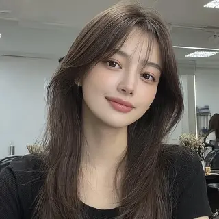 カラー ロング スガト 🎨透明感カラー🌈のヘアスタイル