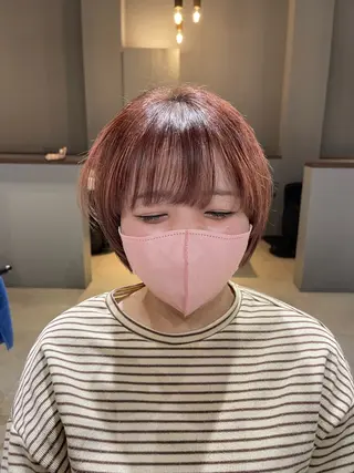 ショート カラー 石原圭悟 /ショート/艶カラーのヘアスタイル