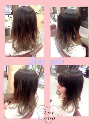 セミロング 韓国ヘア得意❤︎森澤 悠佳のヘアスタイル