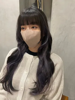 ロング カラー 🦮shiori アイドルオタク🦮のヘアスタイル