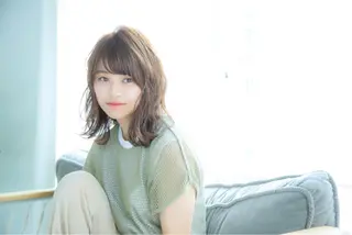 ミディアム カラー 髪質改善/縮毛矯正/ ボブ/店長/槌矢圭悟のヘアスタイル