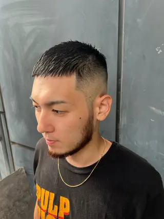 ショート メンズ BINGO HAIR WORKS 【ビンゴヘアワークス】所属・🎱メンズフェード 特化HYOGA🎱のヘアスタイル
