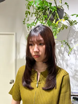 ロング 川上 彩夏のヘアスタイル