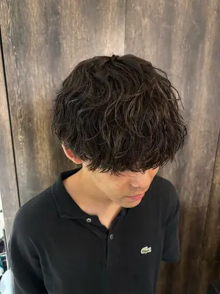 ショート メンズパーマ/ 上原琉介のヘアスタイル