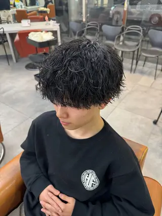 パーマ メンズ 京都駅/メンズサロン 山田司のヘアスタイル