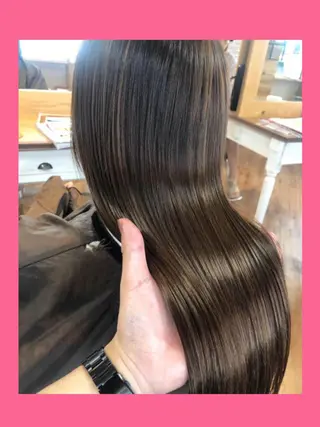 ロング カラー hair salon Ranun髪質改善のヘアスタイル