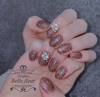 ショート ネイル Belle fleurのネイルデザイン