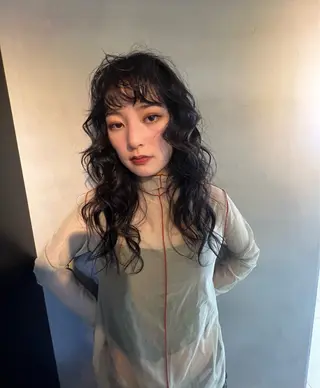 ロング パーマ 長江 績のヘアスタイル