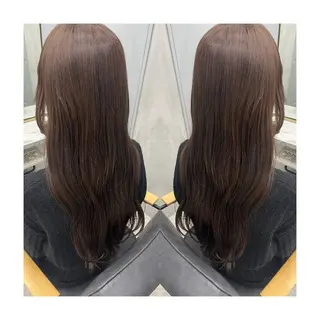 ロング 🩶韓国艶髪🇰🇷 下本夕綺のヘアスタイル