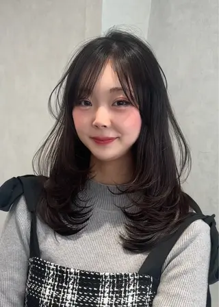 ミディアム 🩵似合わせカット/ カラー/あさか 🩵のヘアスタイル