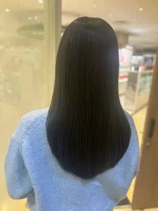 ロング パーマ 艶質改善/縮毛矯正 ササキナツミのヘアスタイル