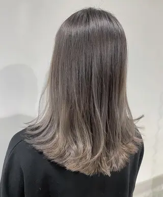 ミディアム カラー scene.池袋所属・scene. haraのヘアスタイル