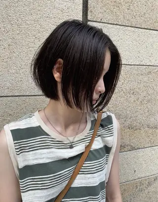 ミディアム 銀座/韓国レイヤー/ 艶カラー🍓原田侑依のヘアスタイル