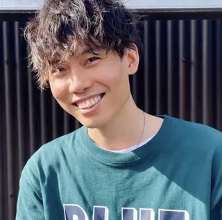 パーマ メンズ 透明感カラー/ くびれヘア/ユウユのヘアスタイル