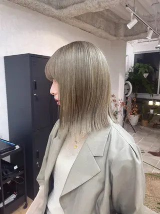 ミディアム カラー HAZEL 博多所属・SHIORI/ 博多美容室のヘアスタイル