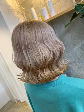 ミディアム カラー 天野 開のヘアスタイル