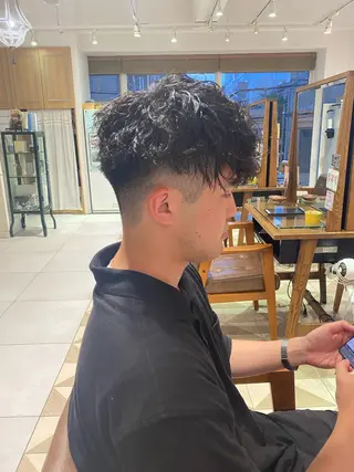 カラー パーマ ヘアアレンジ メンズ メンズパーマの巨匠 鈴木純のヘアスタイル