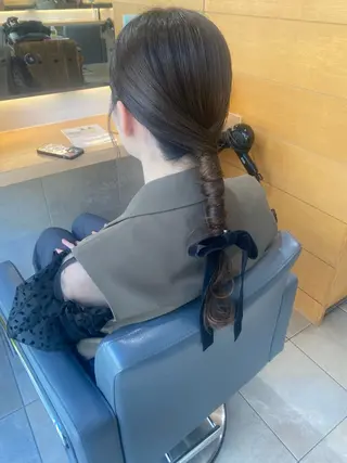 セミロング ヘアアレンジ 谷川 あかりのヘアスタイル