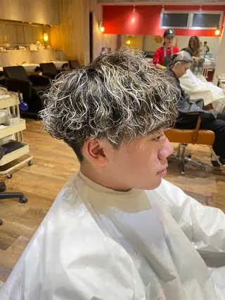 ショート カラー パーマ メンズ 🔥メンズ特化パーマ 🦖増田弘明🦖のヘアスタイル