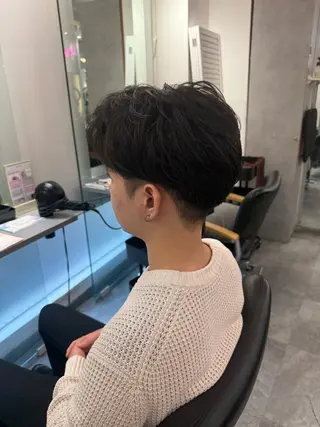 メンズ スパイキー/韓国 パーマ/メンズ/直輝のヘアスタイル