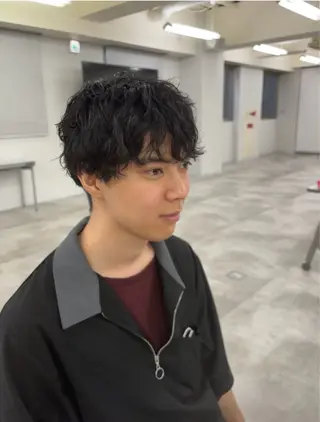 パーマ メンズ 瀬社家 加奈のヘアスタイル