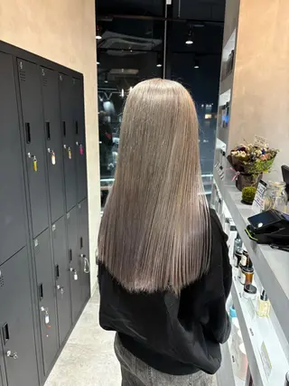 ロング 抜け感ハイトーン/ ボブ/Ririnaのヘアスタイル