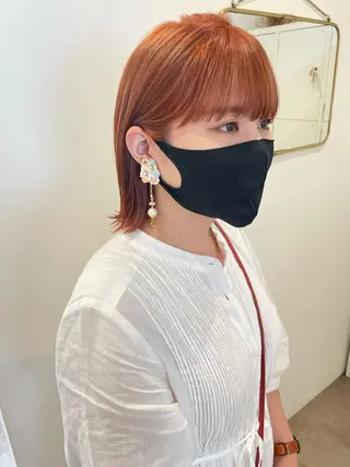 ミディアム 大迫 江梨のヘアスタイル