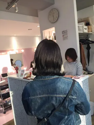 ミディアム 所渉/韓国レイヤー /ウルフカットのヘアスタイル