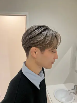 カラー メンズ fleurir/ ハイトーン山本希来莉のヘアスタイル