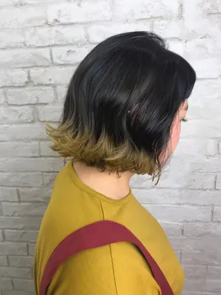 ショート 韓国ヘア✨グレージュ カラーasamiのヘアスタイル