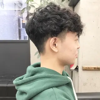 ショート パーマ メンズ ✂︎ウルフ・ショート ✂︎MIKUNIのヘアスタイル