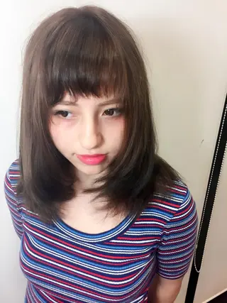 セミロング 関口 友行のヘアスタイル