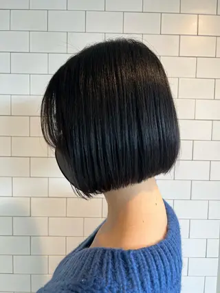 ショート ぱつボブ/ ショート/YUKIのヘアスタイル