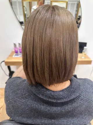 ミディアム 透明感イルミナカラー ／寒色/MOMOKAのヘアスタイル